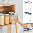 thumbnail image 1 of mtvxesu Transparent Airtight Food Storage Containers with Secure Sealing Lids for Kitchen Pantry Organization, Set of 4, 1 of 3