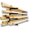 thumbnail image 1 of Wood Organizer and Lumber Storage Rack Wall Mount Heavy Duty Metal Shelf with Level Max lbs Indoor & Outdoor Use Orange, 1 of 6