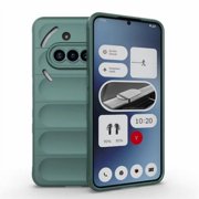 Skin Feeling Flexible Silicone Case for Nothing Phone 3a Protective Cover - Green