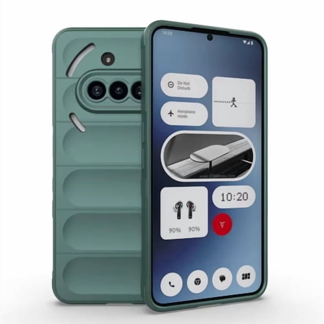 Skin Feeling Flexible Silicone Case for Nothing Phone 3a Protective Cover - Green