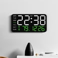 thumbnail image 1 of sdhkgrrt under $5 LED Digital Clock, Large Digital Alarm Clock,LED Display Clock with Temperature,Date Time Alarm Clock,Electric Battery Dual Power,Modern Bedroom Office Clock, 1 of 6