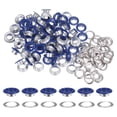 thumbnail image 1 of Unique Bargains 100PCS Grommets Eyelets 2/5 Inch (10mm) ID Hole Metal Self Backing Eyelet with Washers for Leather Dark Blue, 1 of 7