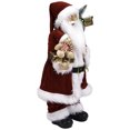 thumbnail image 3 of Northlight Standing Santa Claus with Teddy Bear Christmas Figure - 24", 3 of 6
