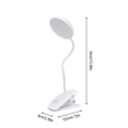 thumbnail image 3 of Lampe de Bureau à Pince LED, Lampe de Lecture Portable Rechargeable par USB, Col de Cygne Flexible pour Éclairage Réglable, Idéale pour la Table de Chevet, le Bureau et l'Étude, Rouge/bleu, Écoénergétique, Sans Vacillement, 3 of 6