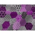 thumbnail image 5 of oneOone Viscose Jersey Purple Fabric Geometric Sewing Craft Projects Fabric Prints By Yard 60 Inch Wide, 5 of 5