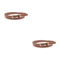 thumbnail image 2 of serony Comfortable Women Belt Elegant Fashion Good Gift Choice Various Color And Size Wide Applications Luxury Designer Brown 2Set, 2 of 6