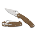 thumbnail image 1 of Spyderco Couteaux Para Millitaire 2 Compression Brun Micarta Cru-Wear C81MPCW2, 1 of 2