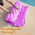 thumbnail image 3 of Joyfy 2 Packs Inflatable Pool Float Raft Air Mat with Headrest, 162 * 81cm (64x32 inch) Floating Lounge for Adults,for Summer Water Beach Fun, 3 of 10