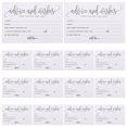 thumbnail image 1 of KAKOWELY Cartes de Bénédiction de Mariage 50 Pcs Cartes de Table de Mariage Inscriptibles Cartes de Bénédiction Banquet Cartes de Note de Table Fournitures de Mariage Cartes de Vœux Mr et Mrs, 1 of 5