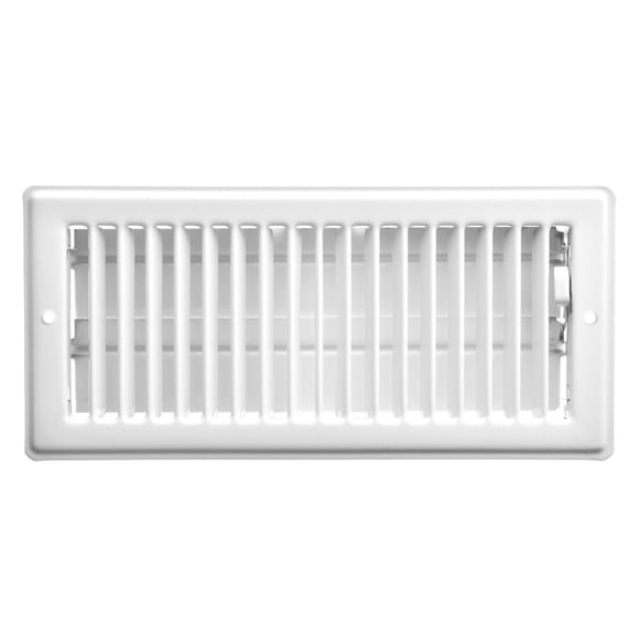 Imperial 4 po x 10 po Registre de plafond en acier blanc