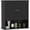 Black, variant on Kleankin Farmhouse Bathroom Wall Cabinet, Medicine Cabinet with Open Shelf
