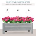 thumbnail image 4 of Outsunny 3.3 x 1.2 x 1.2 ft Garden Raised Bed Planter Grow Containers, 4 of 10