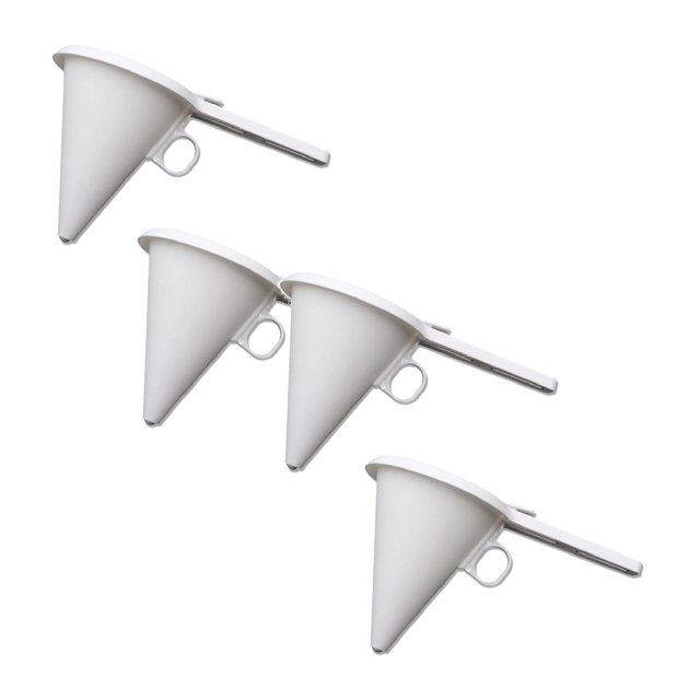 Oleegame 2PC for Cake Funnel Baking Kitchen Chocolate Decorating Adjustable Tools Cake Mould White