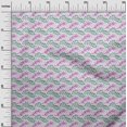 thumbnail image 3 of oneOone Rayon Green Fabric Leaves Craft Projects Decor Fabric Printed By The Yard 56 Inch Wide, 3 of 5