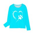 thumbnail image 3 of Birdeem Chemises à Manches Longues pour Filles Chemises à Manches Longues Imprimés Mignons Col Rond Hauts Blouses Décontractées Habillées Vêtements Chemises à Manches Longues pour Filles, 3 of 4