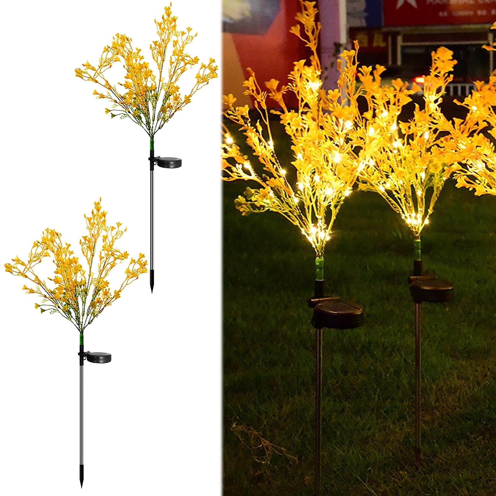 BUTASY Solar Lights Outdoor Solar Rapeseed Outdoor Solar Garden Lamp Solar Floor Lamp
