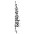 thumbnail image 3 of vidaXL Slim Artificial Half Christmas Tree with Flocked Snow 210 cm, 3 of 5