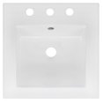 thumbnail image 2 of American Imaginations 16.5-in. W 3H8-in. Ceramic Top Set In White Color - Drain Incl. AI-32977, 2 of 9
