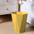 thumbnail image 1 of Dvkptbk Household Trash Can, Plastic, Bathroom Trash Can, Kitchen Trash Can, Garbage Can for Bathroom, Bedroom, Office, Kitchen, Room, Compact Space (Yellow), 1 of 8