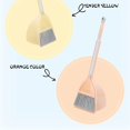 thumbnail image 2 of Shisuyan Children's Broom Mop Combination Mini Broom Set Sweeping Toys Clean Small Broom (Orange), 2 of 8
