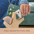 thumbnail image 3 of Fisher-Price Wooden Balance Tree Preschool Stacking Activity Toy, 10 Wood Pieces - Walmart Exclusive, 3 of 6
