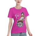 thumbnail image 2 of Women's Basic Short Sleeve T-Shirt Attacking Giant Mikasa Ackerman, 2 of 6