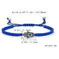 thumbnail image 5 of SNNROO 1pc Blue Rope Evil Eye Braided Adjustable Bracelet, 5 of 5