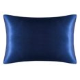 thumbnail image 1 of Both Sides Natural Pure Silk Pillowcase for Hair and Skin, 600 Thread Count 50X75cm-Navy Blue, 1 of 7
