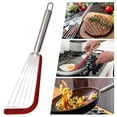 thumbnail image 1 of TopLLC Spatule Antiadhésive Spatule à Poisson en Acier Inoxydable avec Silicone Spatule Ajourée de Cuisine Spatule, 1 of 5