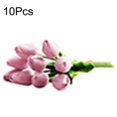 thumbnail image 2 of 1 Bouquet Artificial Tulip Home Garden Wedding Flower Arrangement Desktop Decor, 2 of 8