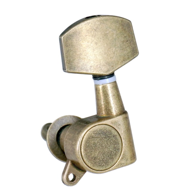 ruzhgo 6 Pièces Tuning Pegs Tuner Professionnel Clé Instrument de Musique Ajustement Ajustement Poignée Cordes à Roulettes Pièces de Guitare pour Remplacer Type 1 Type 1