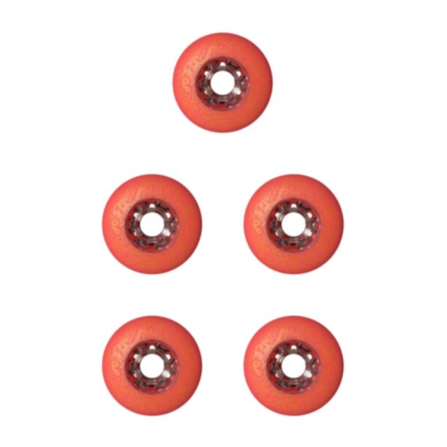 Dalazy 2piece Silent Grip And Enhanced Support - Inline Roller Skate Wheel For Freestyles Scroll Enhanced red 76mm 5Set