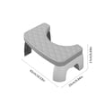 thumbnail image 3 of Uscallm Squatting Stool Toilet Step Stool Bathroom Poop Stool Detachable Stackable Footstool for AdultsKidsToilet Assistance Step Stool Fits All Toilets, 3 of 7