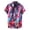Purple, variant on Mens Casual Short Sleeve Hawaiian Vacation Style Shirt Blouse T-shirt