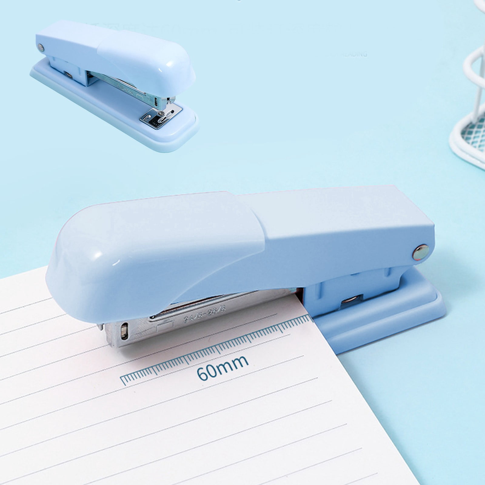 Dvkptbk ABS Stapler Macaron Color Stapler Multi Functional Stapler for Easy Binding Comfortable Grip Suitable for Office Use Student Stapler
