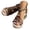Brun_cxl, variante sur DXOUPM Sandales pour Femmes Bout Rond Sandales Compensées Confortables Bout Ouvert Sandales Habillées pour Dames