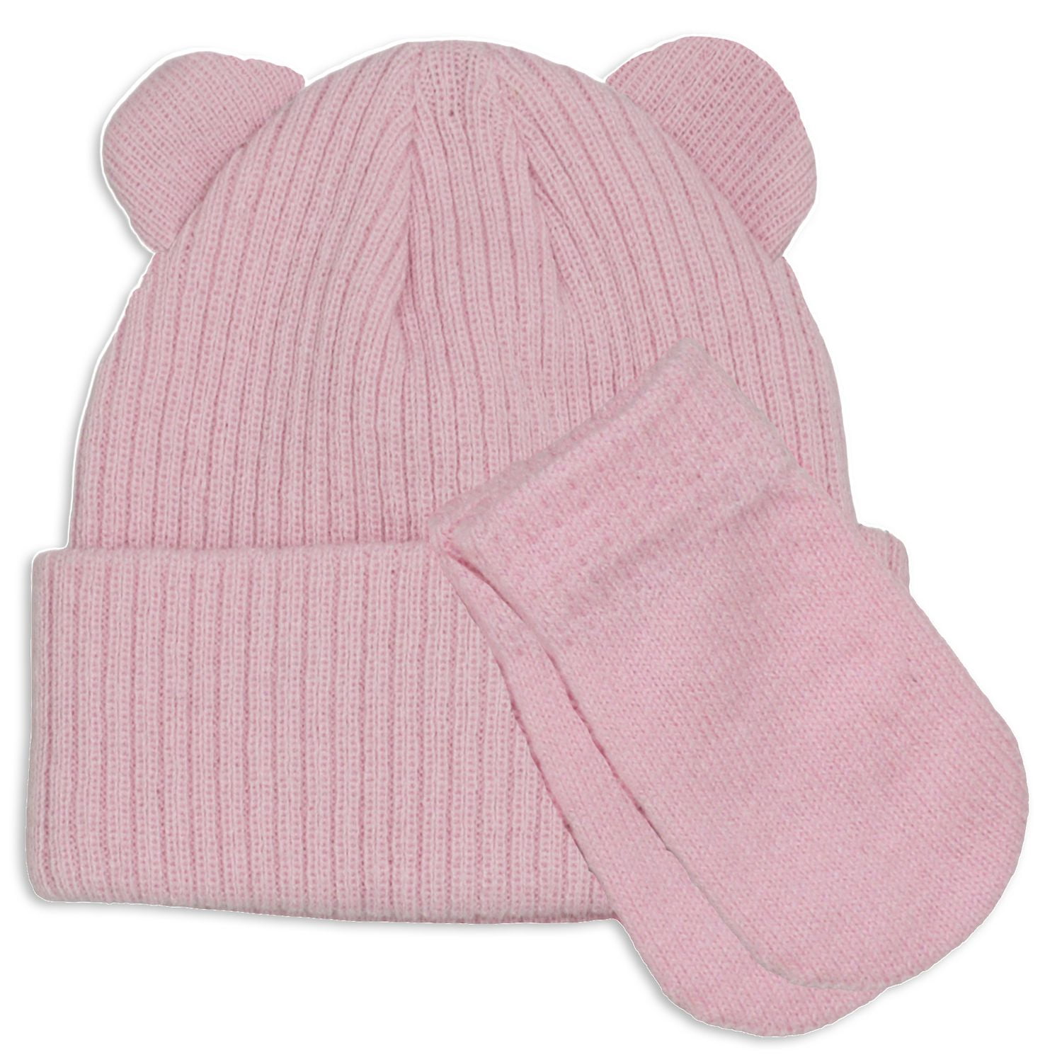 Hot Paws - Ensemble de bonnet avec oreilles d'ours pour nouveau-né