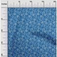 thumbnail image 2 of oneOone Silk Tabby Medium Blue Fabric Asian Block Sewing Craft Projects Fabric Prints By Yard 42 Inch Wide, 2 of 5