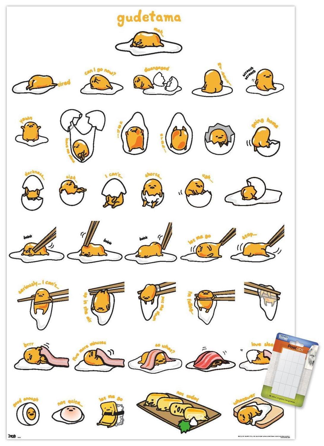 Gudetama - Grid Wall Poster