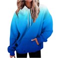 thumbnail image 1 of DPTALR Blouse à Manches Longues avec Poche Imprimée pour Femmes, Hauts Décontractés, Sweat à Capuche avec Boutons, 1 of 4