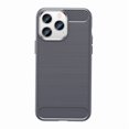 thumbnail image 1 of PANDACO Étui en Métal Brossé Gris pour iPhone 14 Pro, 1 of 4