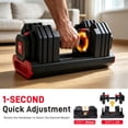 thumbnail image 2 of IMFIT Adjustable Square Dumbbells Set Up to 55 lbs(Pair) with Adjustable Hand Grip Strengthener, Protective Workout Gloves & High-Speed Jump Rope | Home Gym Free Weight Set, 2 of 8