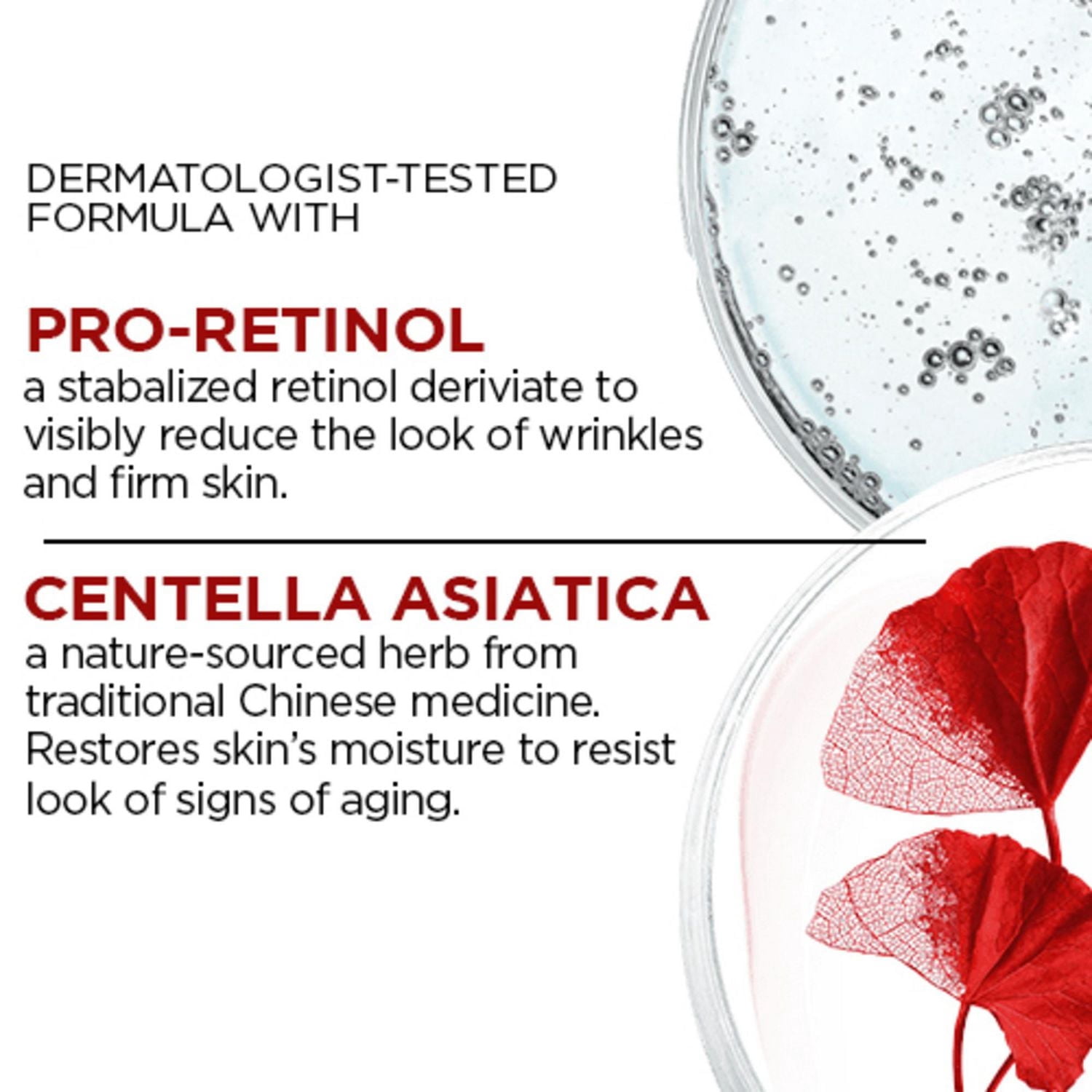 L'Oreal Paris Revitalift Anti-Wrinkle + Firming Anti-Aging Cream Day & Night Moisturizers , with Pro-Retinol & Centella Asiatica, 2x50 ml