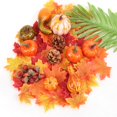 thumbnail image 1 of Halloween Pumpkin Decorations Artificial Pumpkins Maple Leaves Pine Cones, 1 of 5