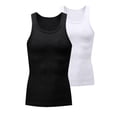 thumbnail image 2 of TIMIFIS Mens Tank Top Casual Basic Workout Sleeveless Undershirt Summer Solid Color Crew Neck Athletic Muscle A-Shirt, 2 Pack, 2 of 7