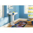 thumbnail image 2 of Tapis rectangle amusant pour enfant L'heure du brossage multicolore nylon, 2 of 2