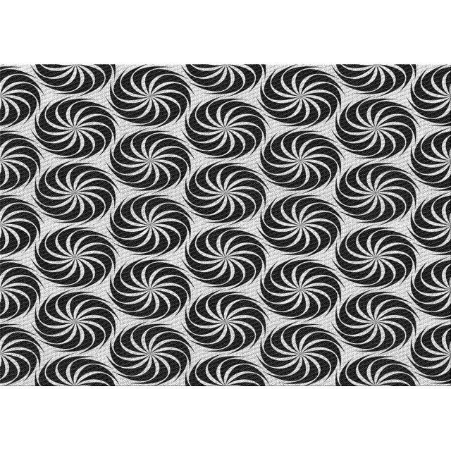 Ahgly Company Tapis d'Intérieur Lavables en Machine Rectangle Transitionnel Zone Grise de Minuit, 2' x 3'