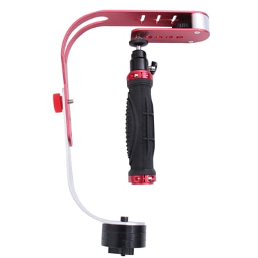 KAKOWELY Camera Stabilizer 1PC Photo Video Camera Fixing Tool Bow-type Stabilizer Camera Holder Hand-held Camera Stabilizer for DSLR DV Videos(Red)13.39"X7.87"X1.97"