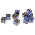 thumbnail image 1 of Milaget dés Six Faces D6 Ensemble de dés Numériques pour Jeu RPG Bleu Noir, 1 of 6