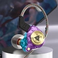 thumbnail image 2 of Earbuds Wired Headphones Translucent Cell Phone Wired Earbuds Environmentally Friendly Fire Retardant Material Wired Headphones In-Ear Stereo In-Line Headphones Fire with Fire, 2 of 9